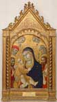 Fig. 7: Sano di Pietro Madonna and Child with Saints Jerome, John the Baptist, Bernardino and Bartholomew Early 15th century Collection AGNSW