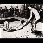 Yves Klein Performance of Anthropometry