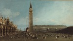 Bildo 1: Canaletto, La Placo San' Marko, Venecio 1742-1746, kolekto AGNSW, Sidnejo